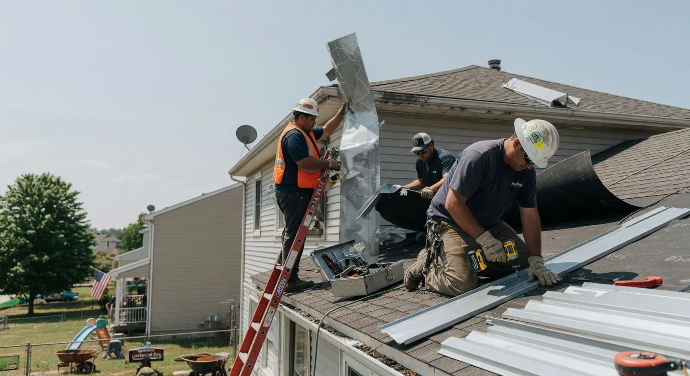 Storm Damage Metal Roof Repair in Dry Creek, WV